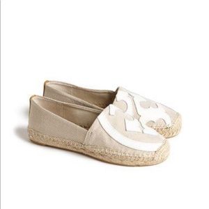 Tory Burch Lonnie Flat Espadrille - Luggage Canvas